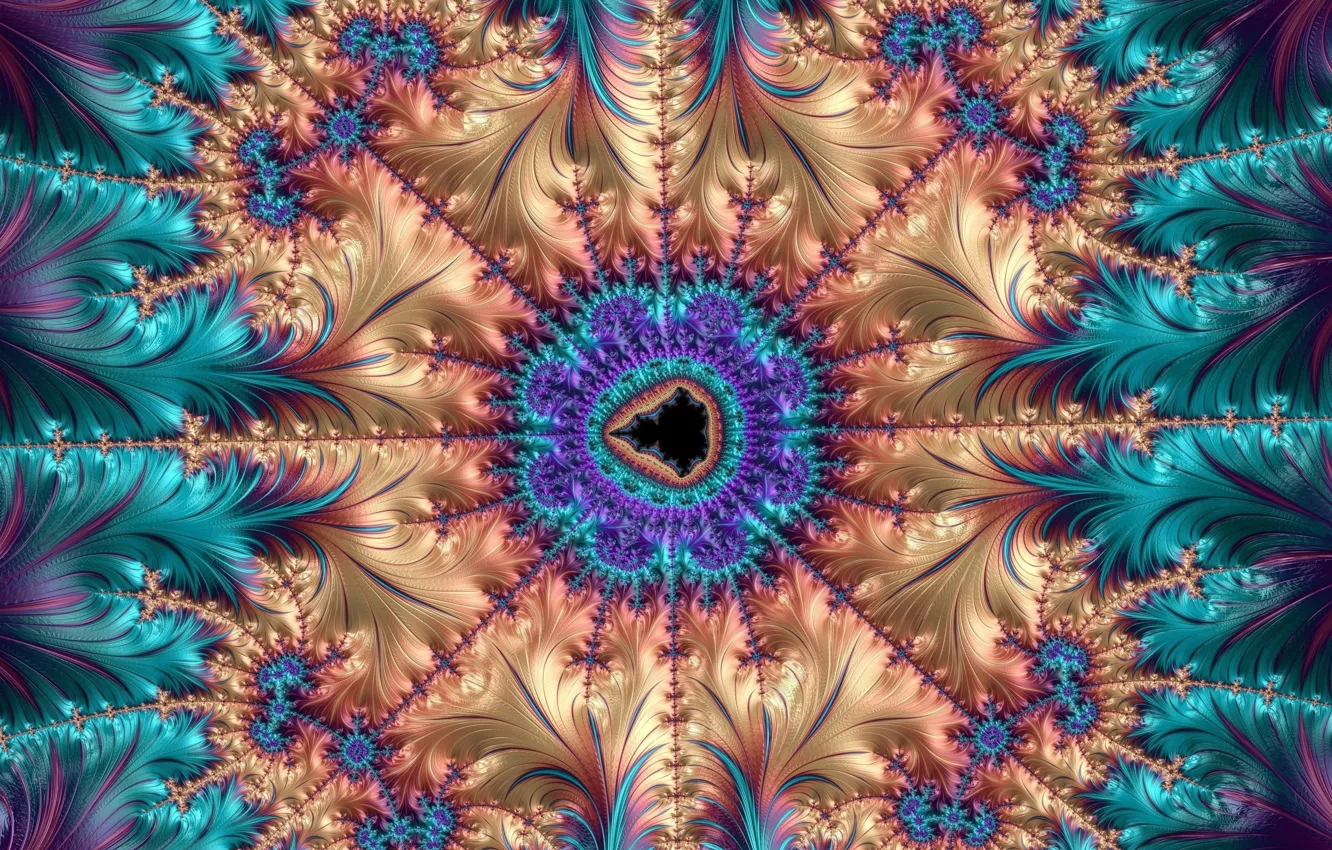 Photo wallpaper flower, pattern, color