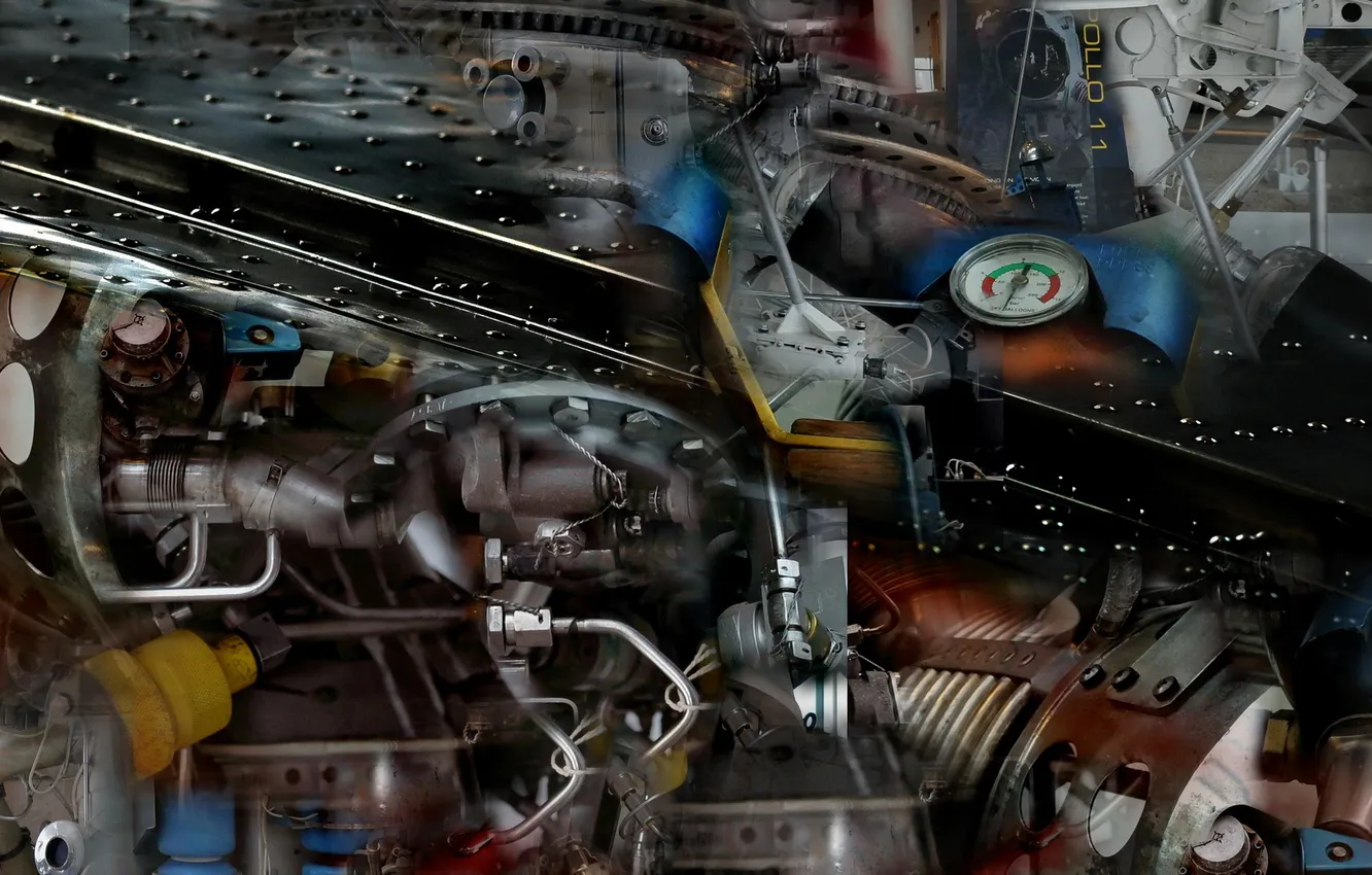 Photo wallpaper abstract, Machines, Atomic Candyland