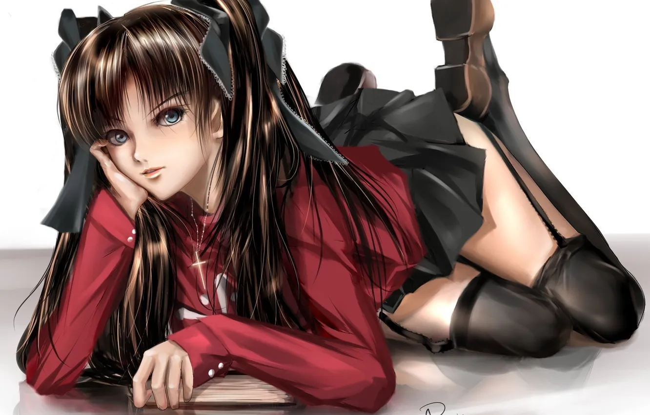 Photo wallpaper skirt, Fate/Stay Night, Rin Tohsaka