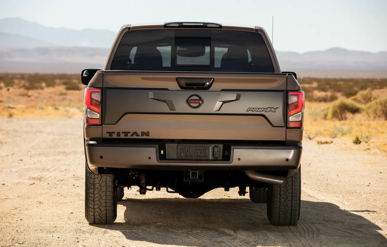 Photo wallpaper Nissan, pickup, feed, Titan, 2020, Pro-4X