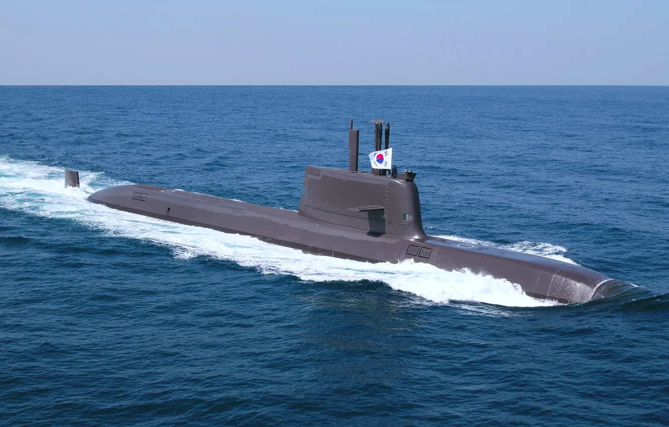 Photo wallpaper submarine, The Republic Of Korea, SS 086, Shin Chae-ho