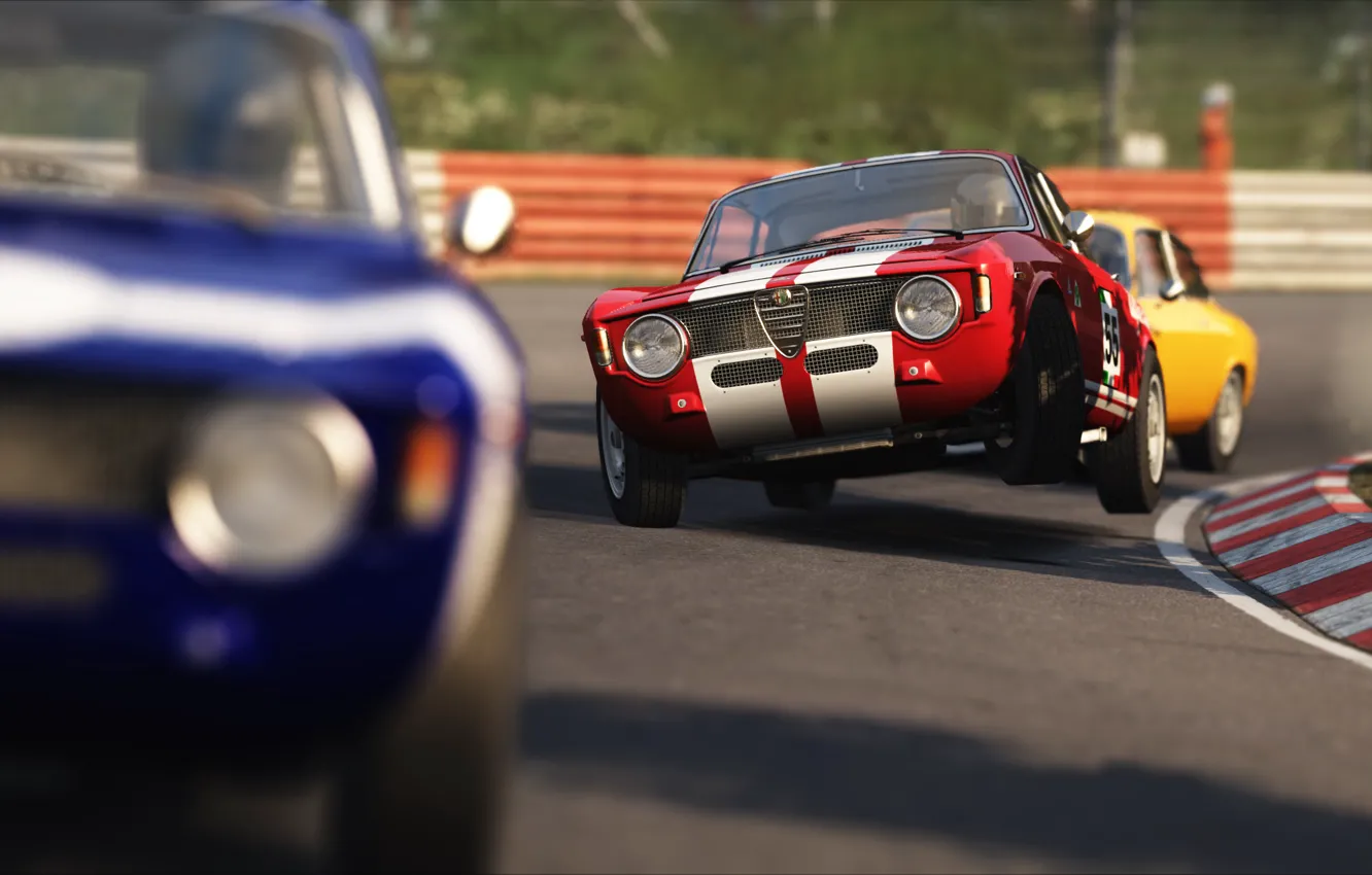 Photo wallpaper Alfa Romeo, game, Racing, race, gta, Alfa GTA, Alfa Romeo GTA, Assetto Corsa