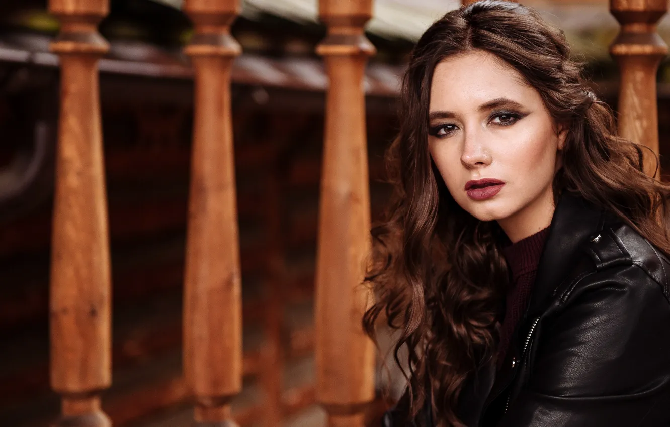 Photo wallpaper look, girl, face, portrait, long hair, Disha Shemetova, DISHA Shemetova, Vladislav Stepashov