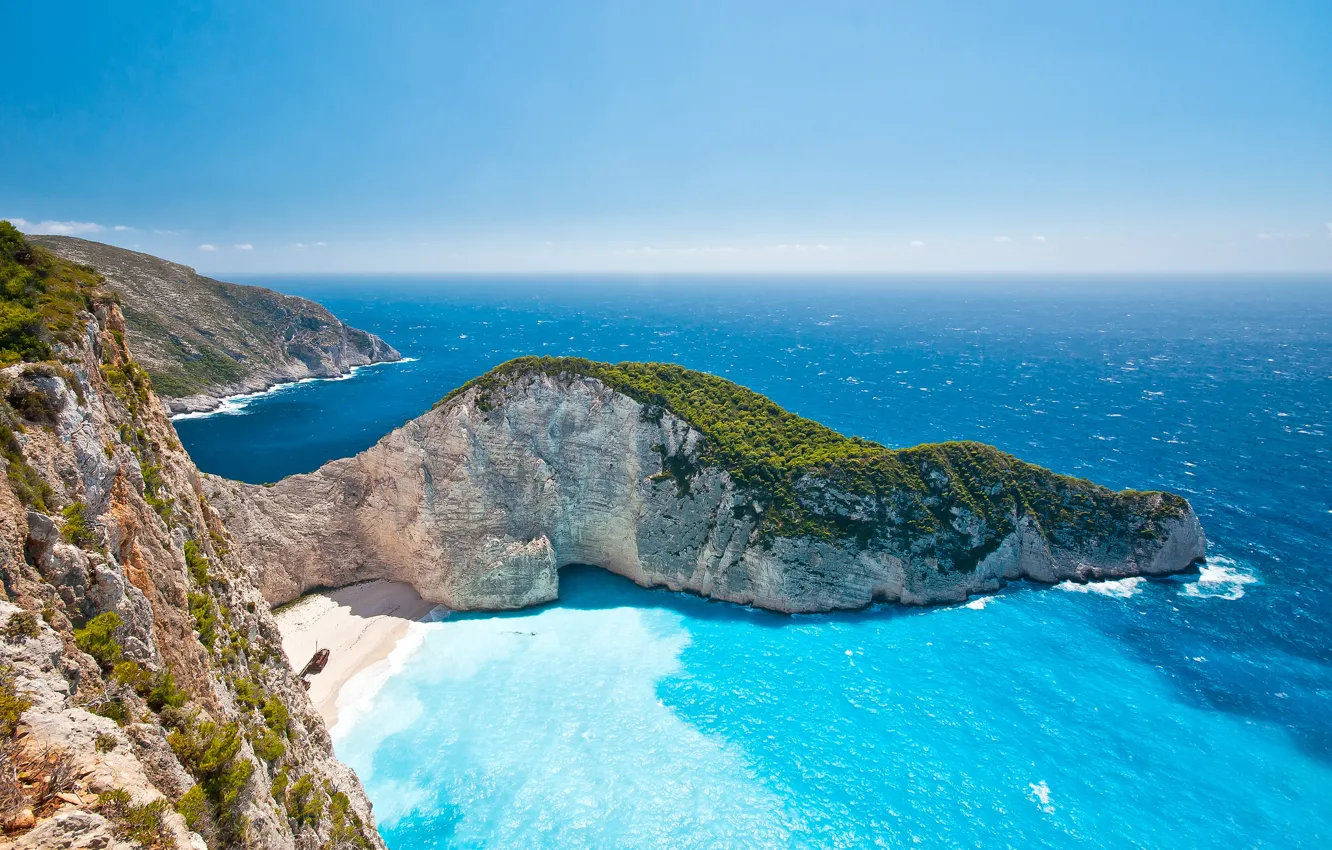 Photo wallpaper sea, summer, the sky, Greece, David Havenhand рhotography, Ionian Islands