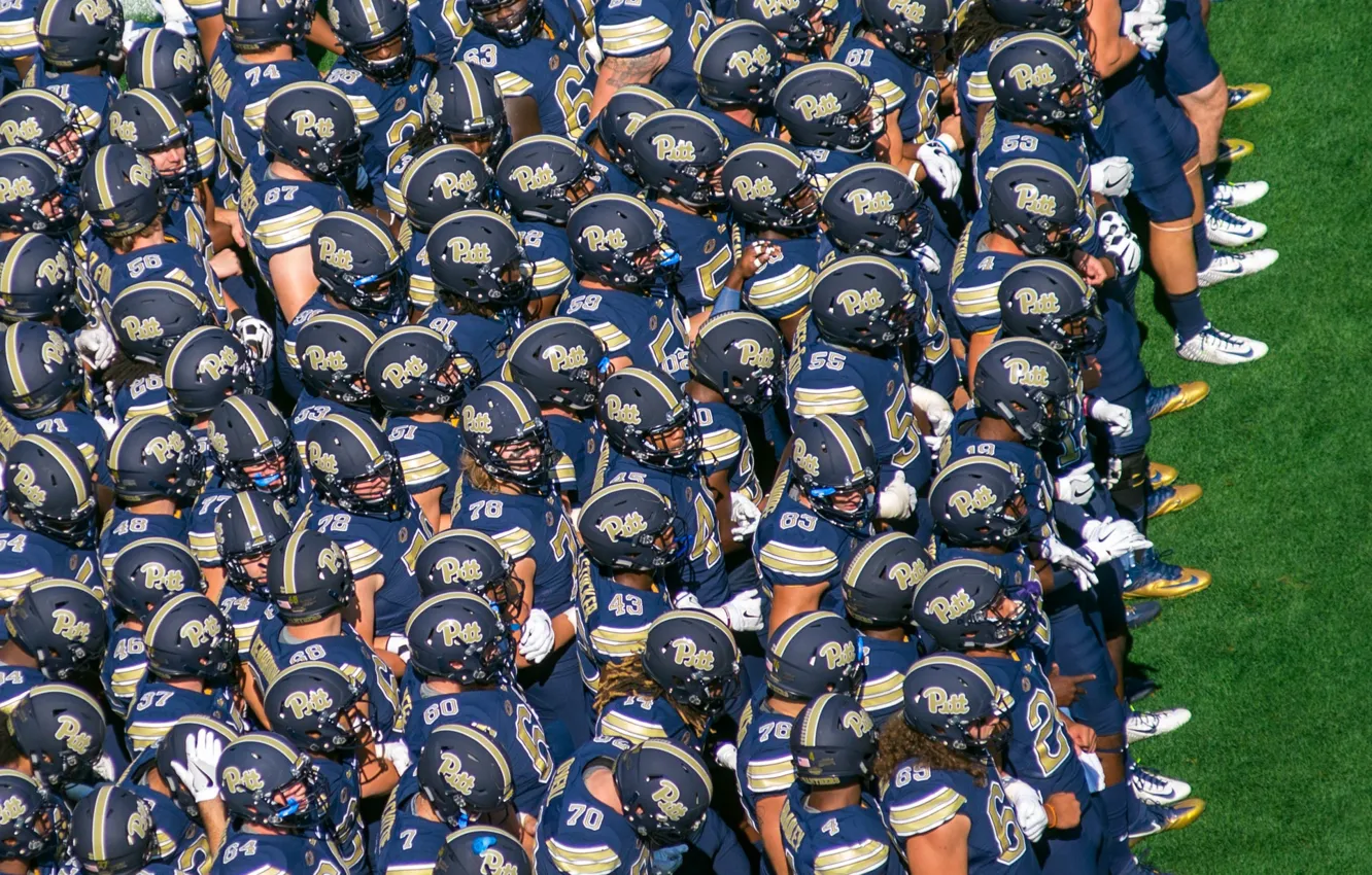 Photo wallpaper sport, American football, players, Pitt vs Penn State