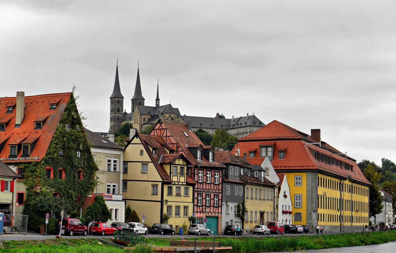 Photo wallpaper river, home, Germany, Bamberg