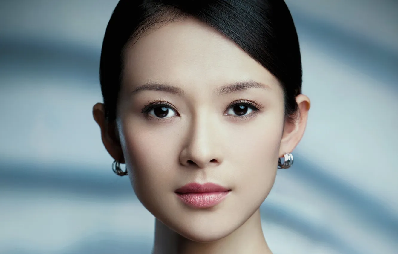 Photo wallpaper face, model, actress, Zhang Ziyi