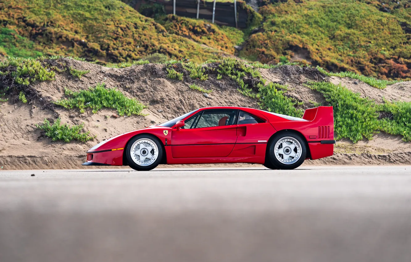 Photo wallpaper Ferrari, F40, 1990, Ferrari F40