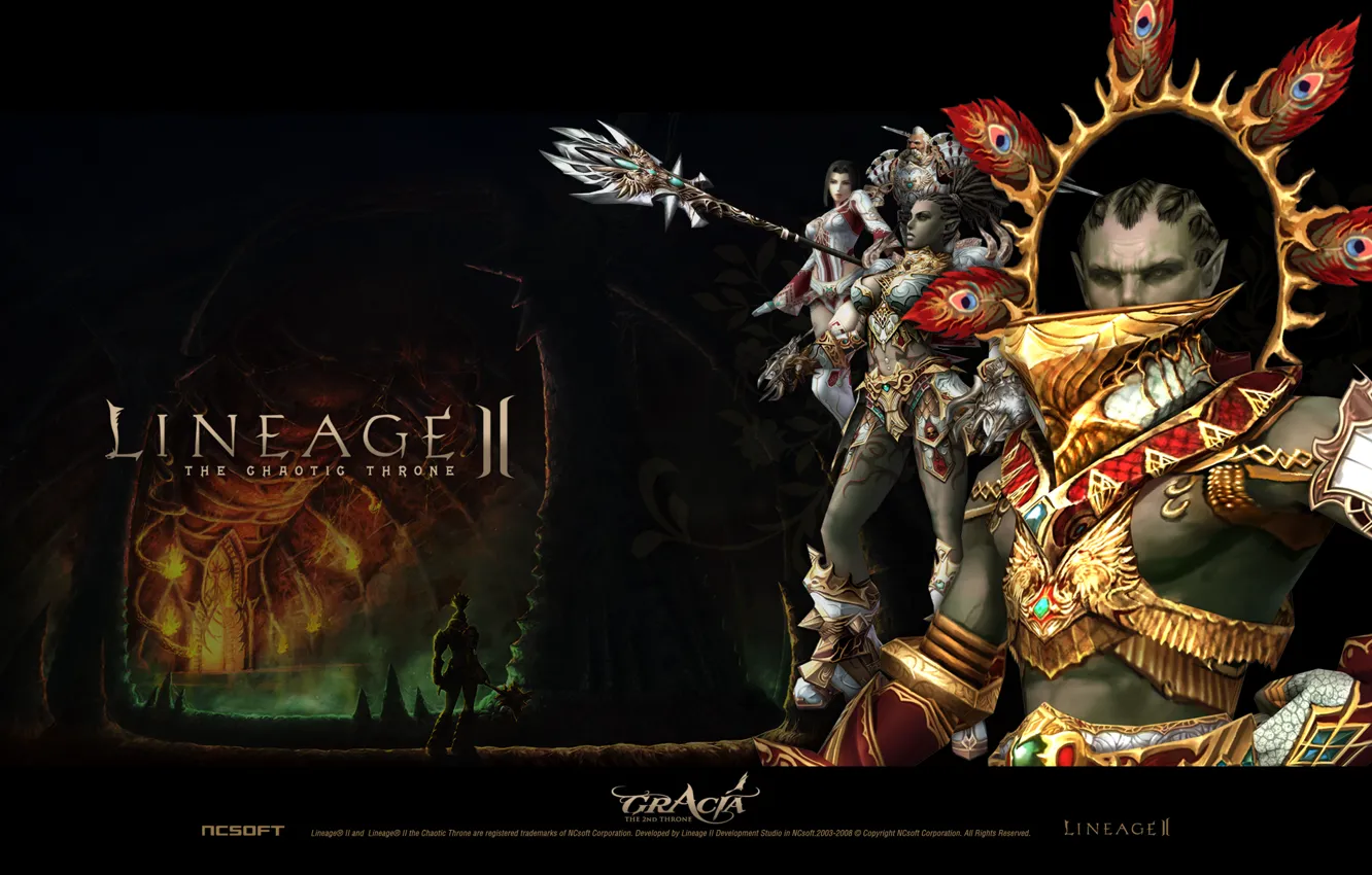 Photo wallpaper line, La2, lineage, Lineage2, Cola