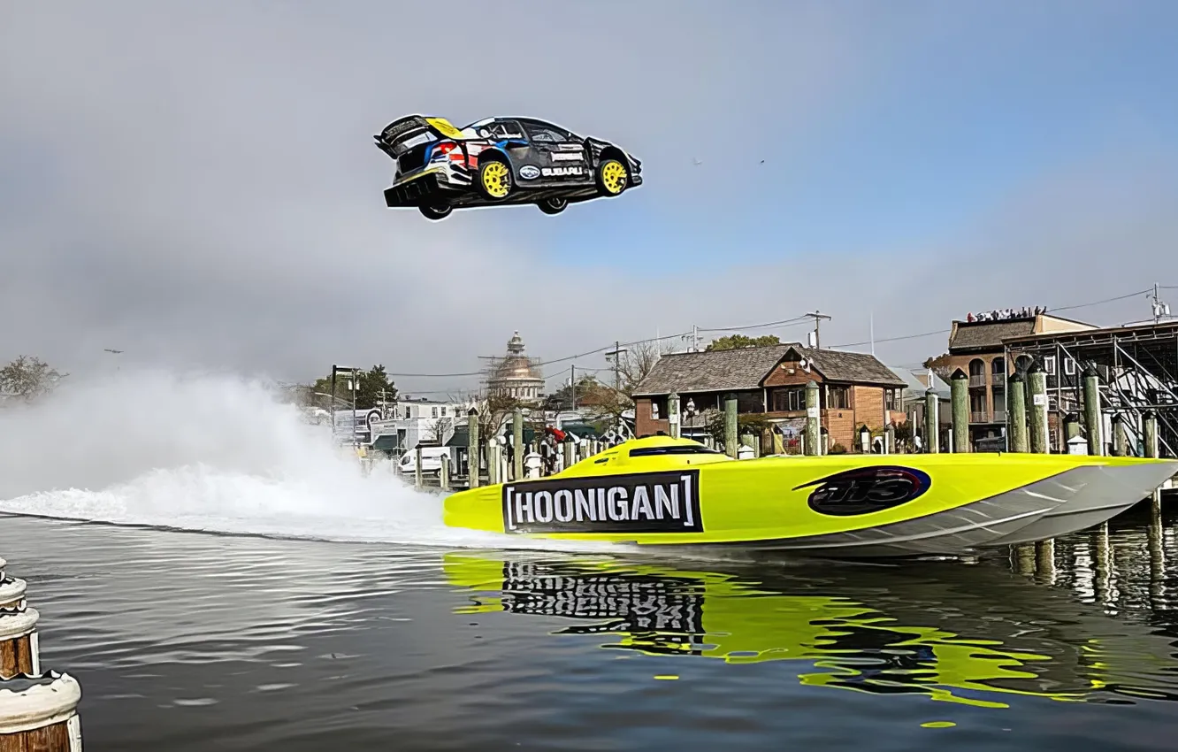 Photo wallpaper race, boat, speed