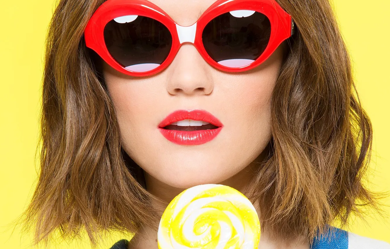 Photo wallpaper actress, glasses, Lucy Hale, Lucy Hale