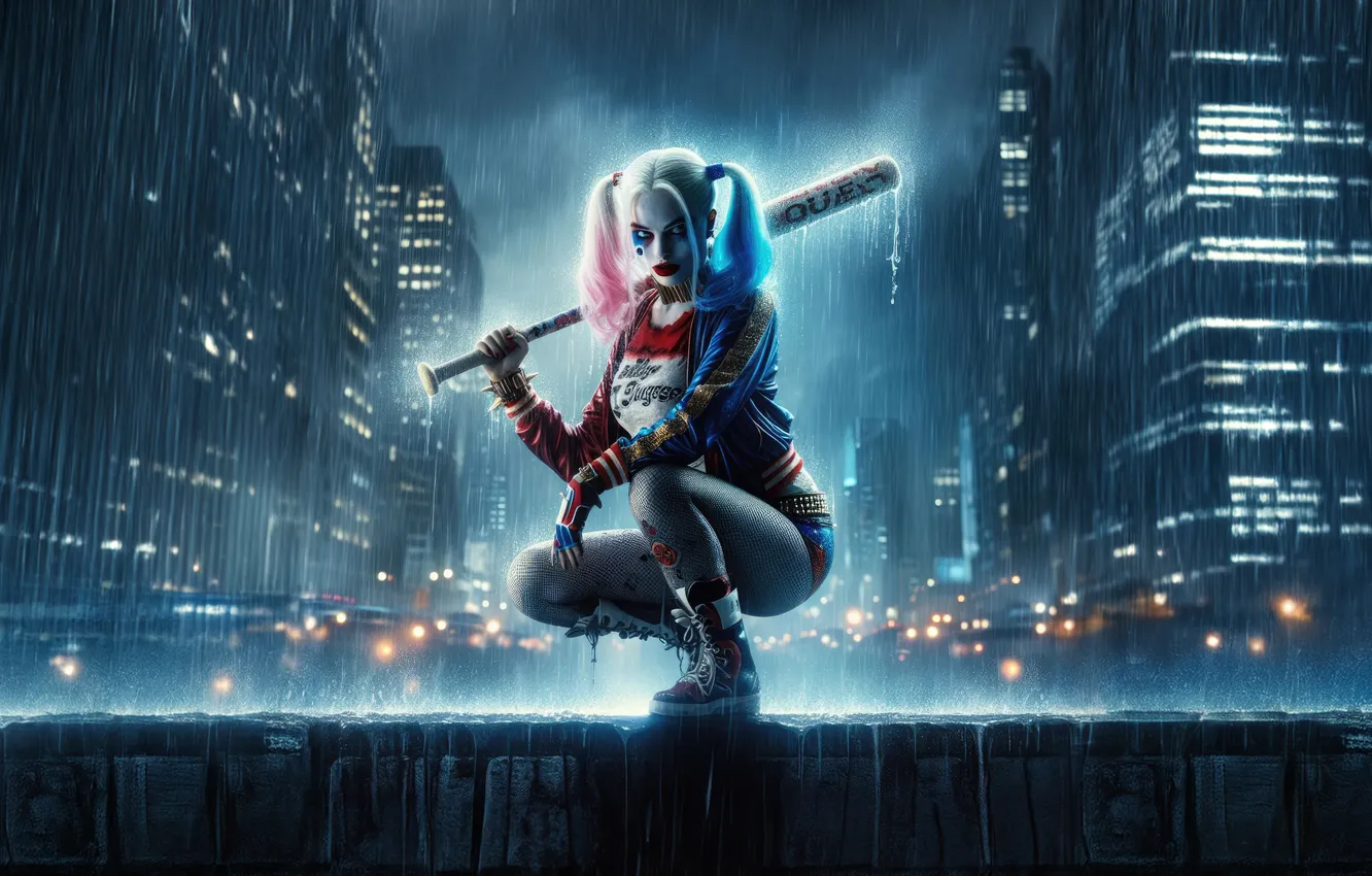 Photo wallpaper Harley Quinn, resilience, superheroine