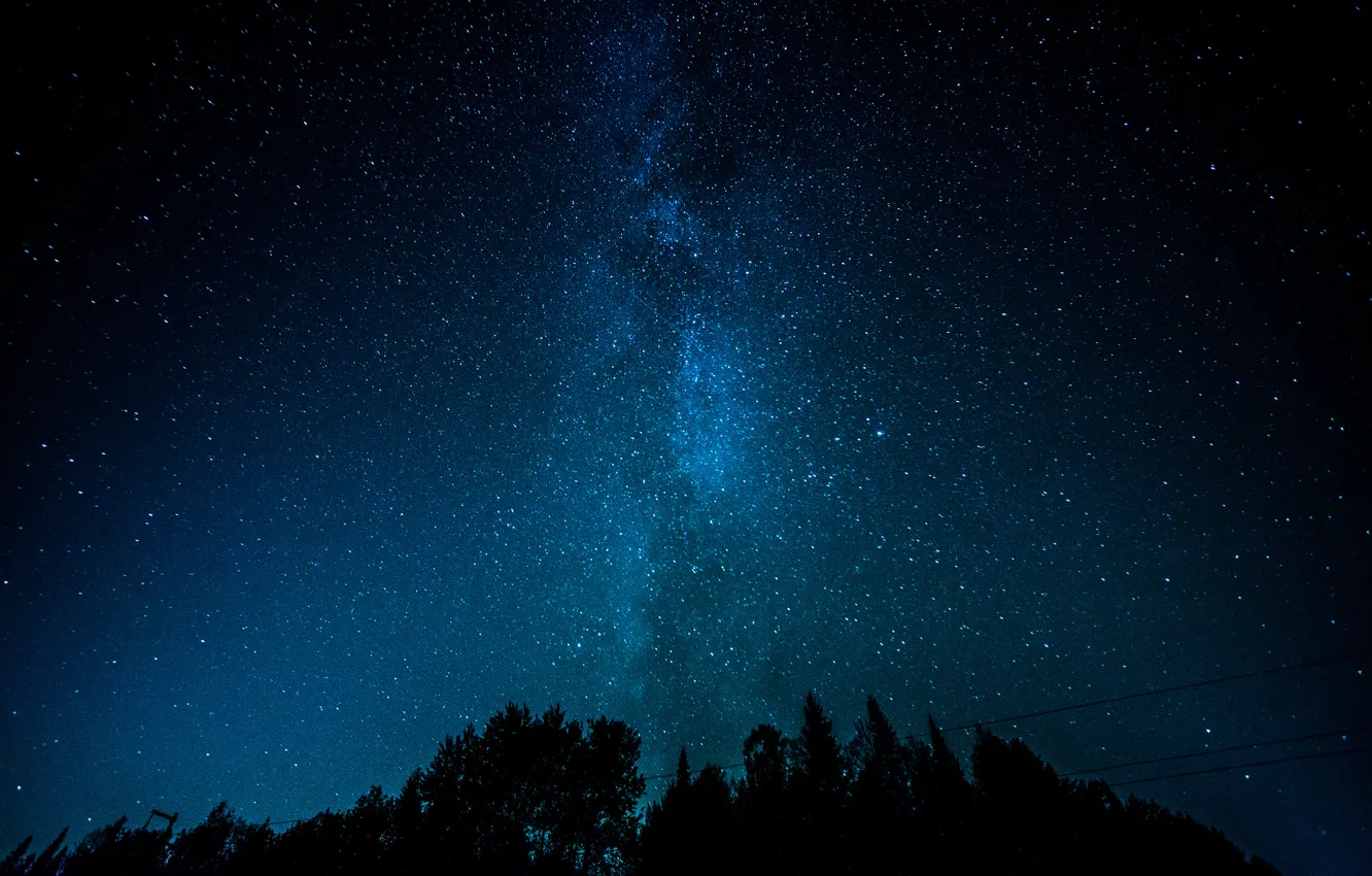 Photo wallpaper space, stars, night, space, the milky way
