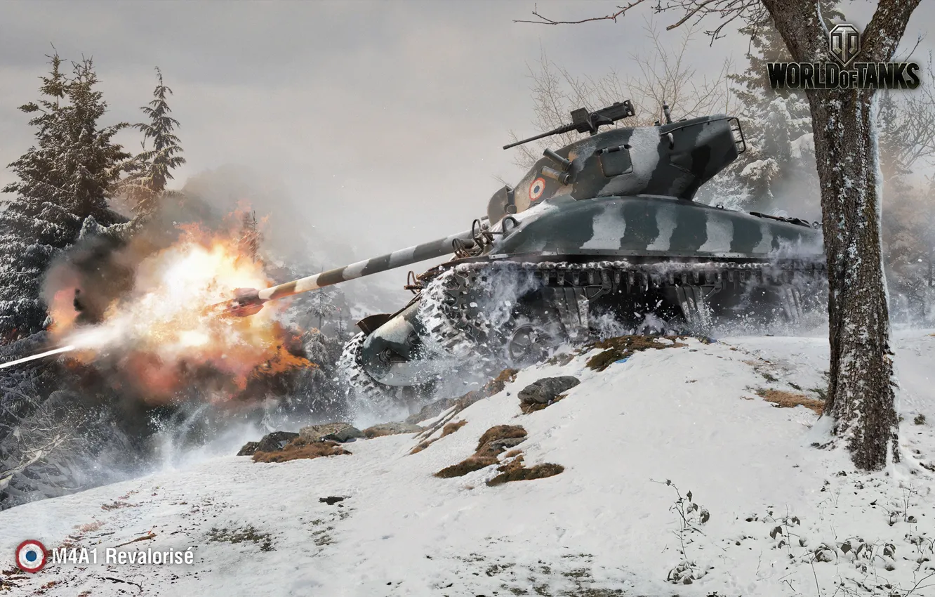 Photo wallpaper Action, game, France, WoT, worldoftanks, Revolorise