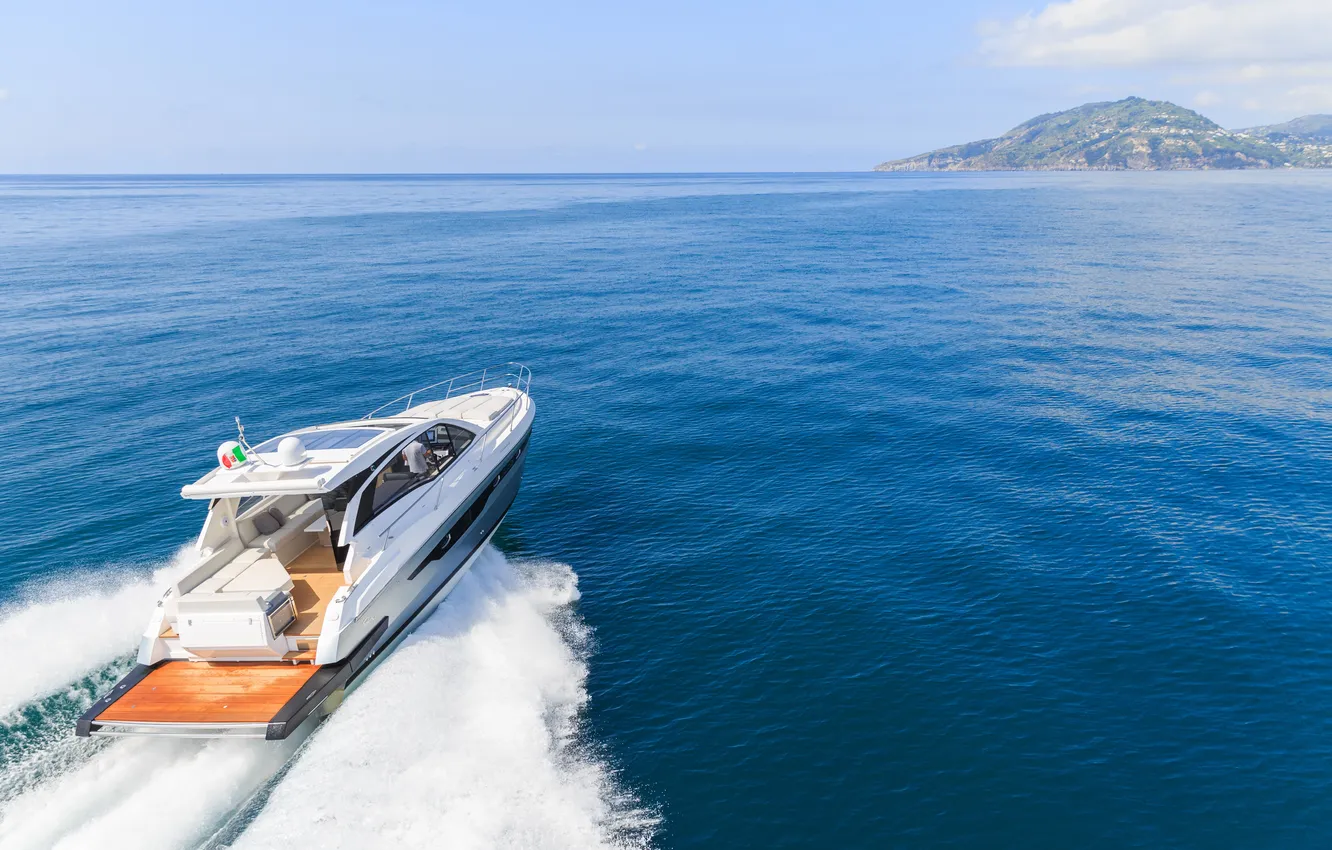 Photo wallpaper blue, energy, electric, boat, dreams, bay, Drive, Cruise