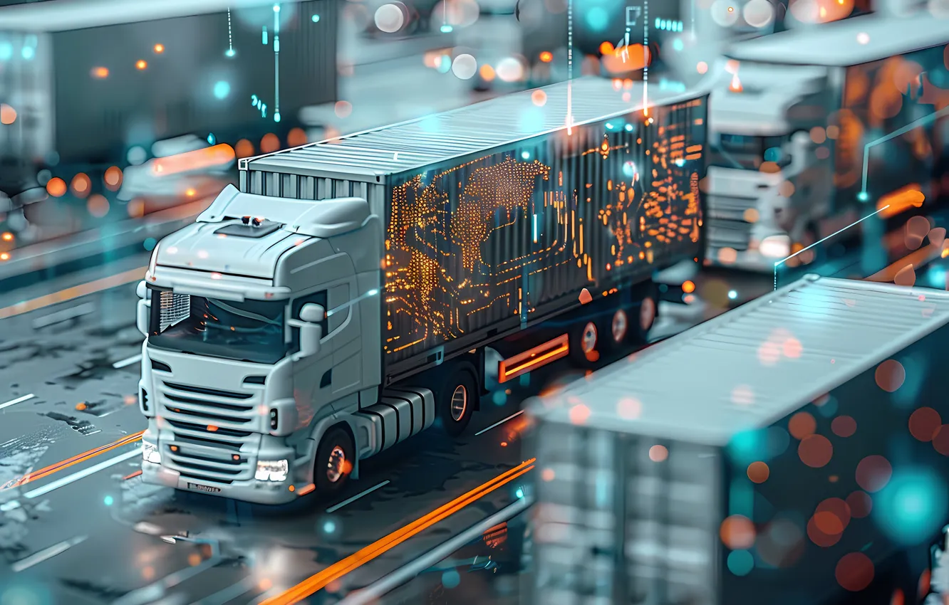 Photo wallpaper cargo, AI Art