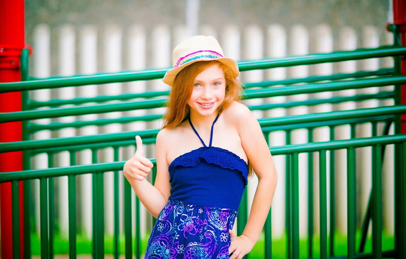 Photo wallpaper smile, mood, girl