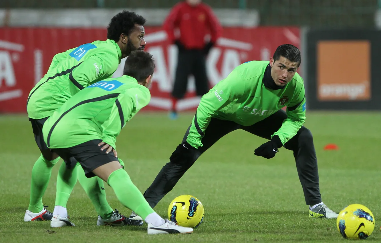 Photo wallpaper Cristiano Ronaldo, training, Portugal
