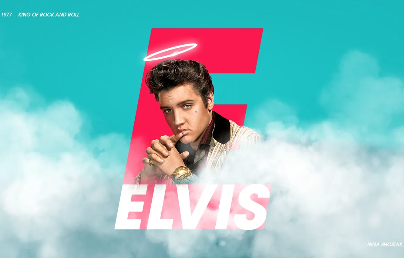 Photo wallpaper the sky, male, musician, singer, Rock-n-roll, Elvis Presley, elvis presley, rock 'n roll