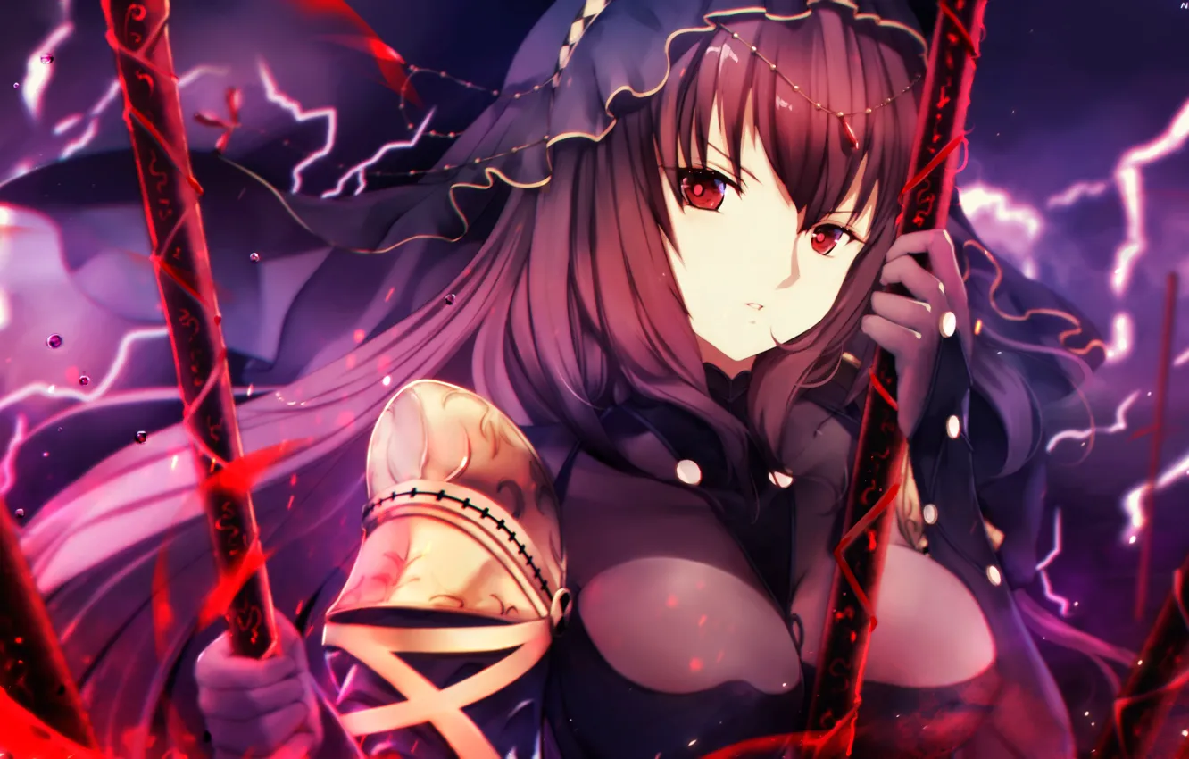 Photo wallpaper Girl, Weapons, Spears, Fate / Grand Order, The destiny of a great campaign
