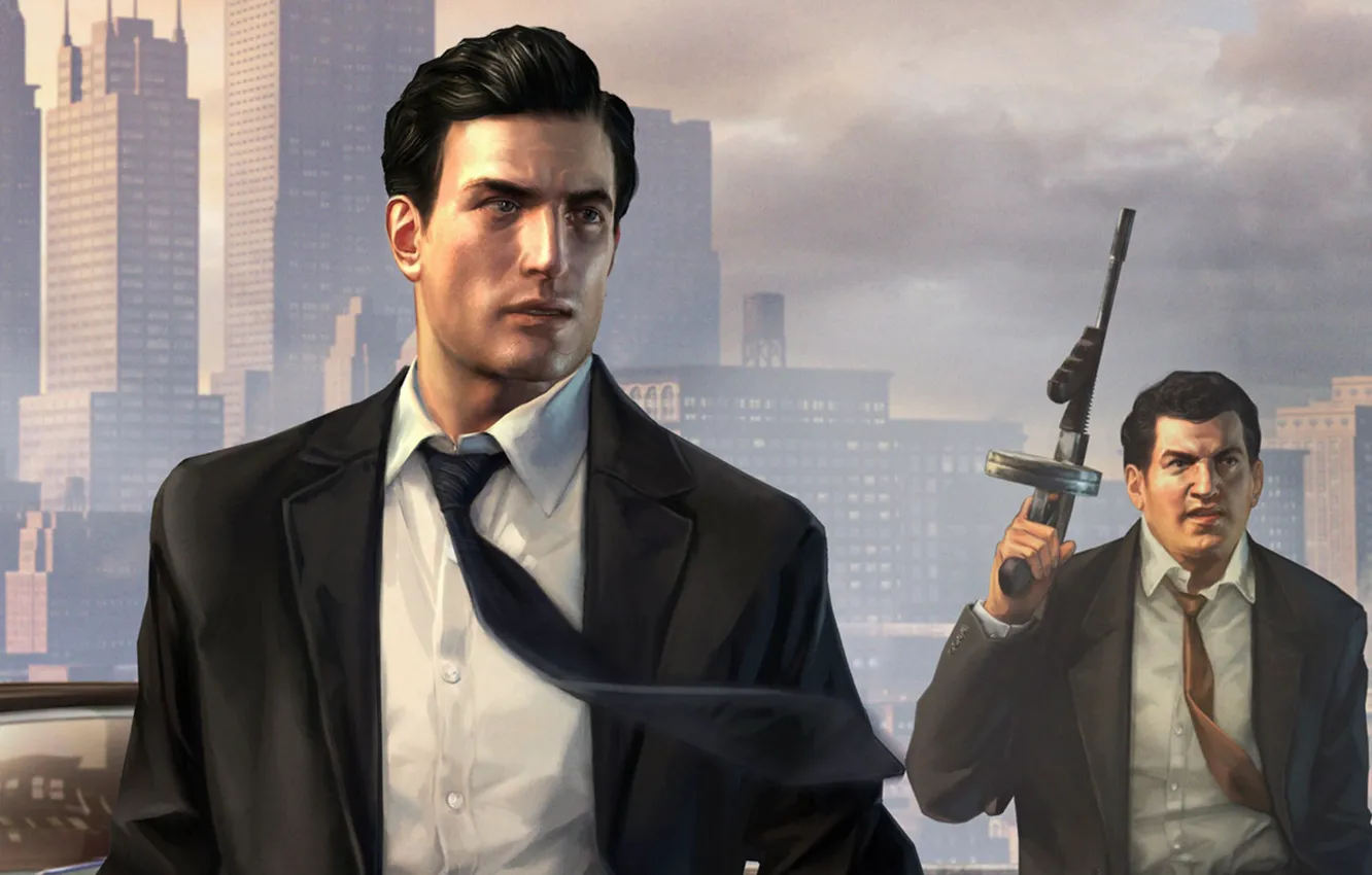 Photo wallpaper Game, Mafia 2, Vito Scaletta, Joe Barbaro, Game