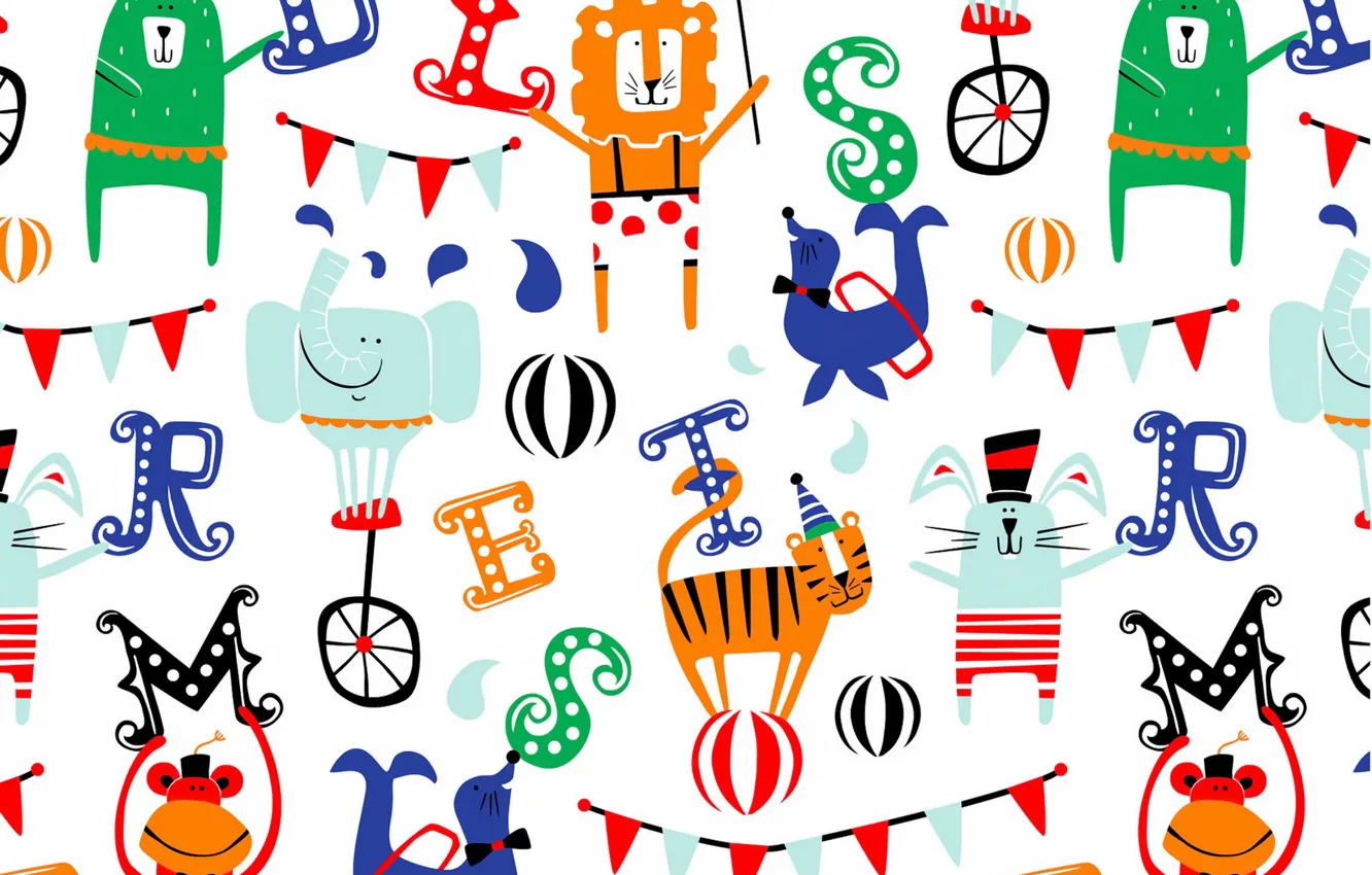 Photo wallpaper background, color, circus