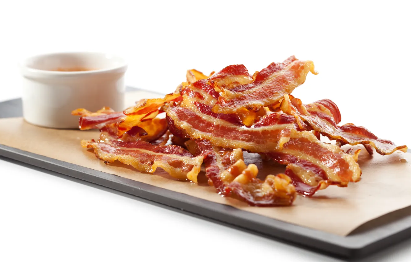 Photo wallpaper meat, fried, bacon