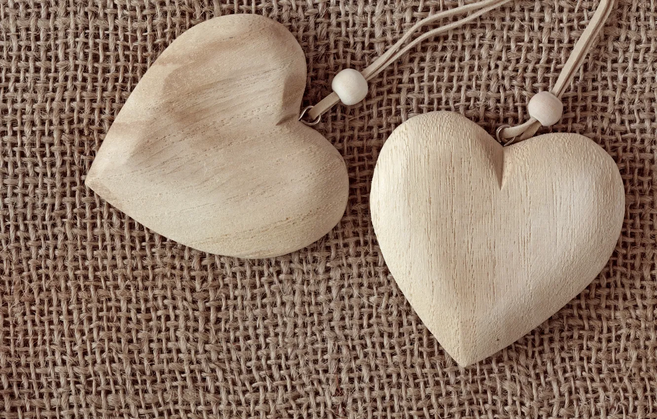 Photo wallpaper love, hearts, love, wood, romantic, hearts, cloth