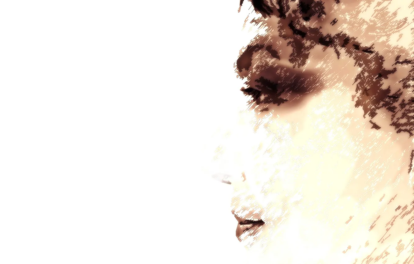 Photo wallpaper look, girl, portrait