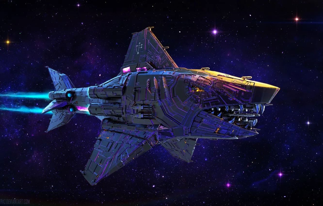 Photo wallpaper space, stars, transport, camera, Errant Knight Hunter Cruiser