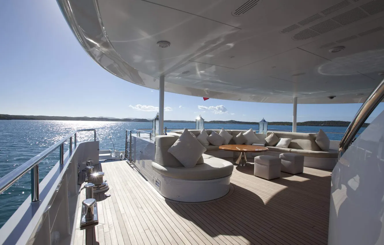 Photo wallpaper design, style, interior, luxury motor yacht