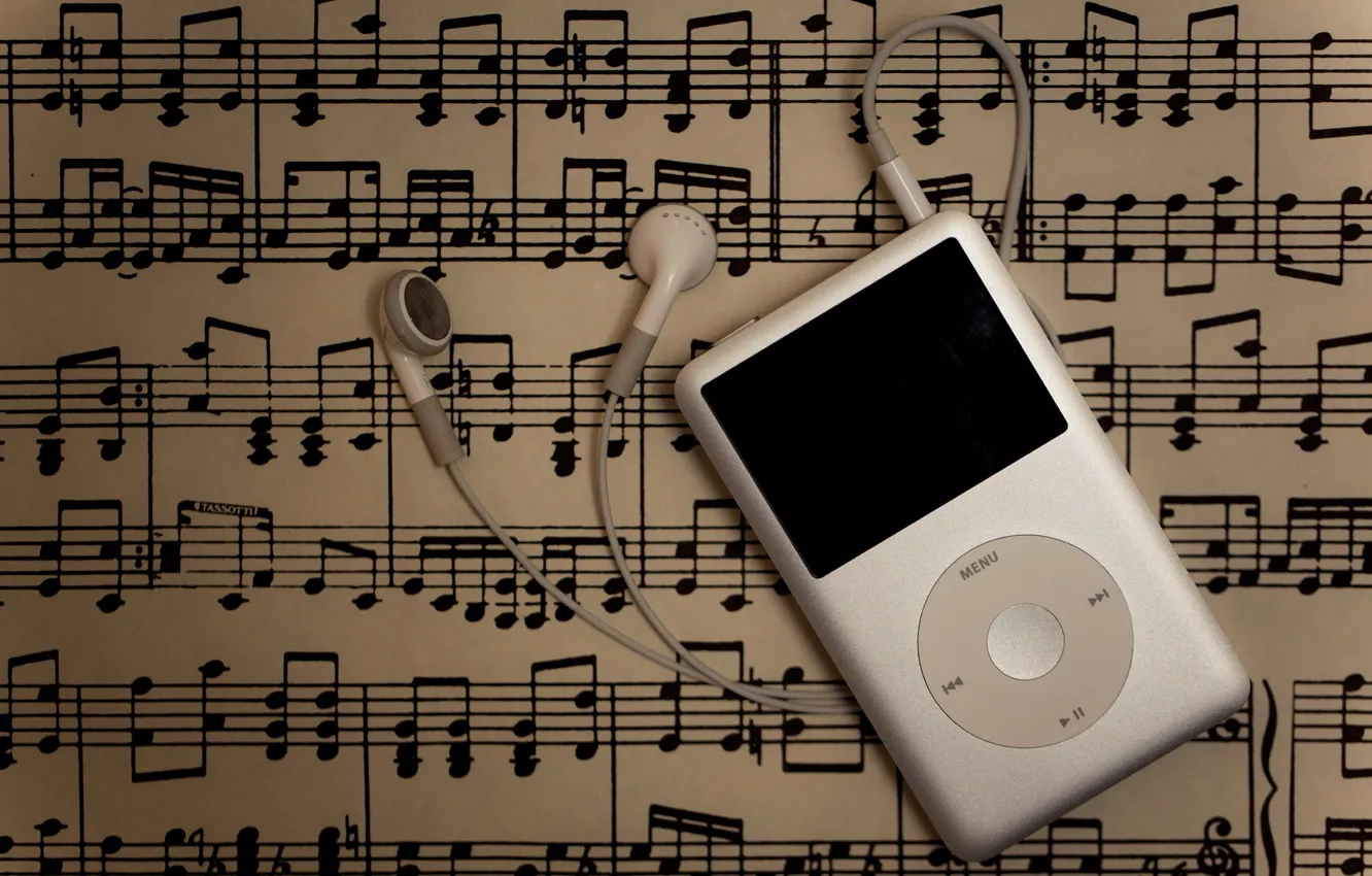 Photo wallpaper ipod, Music, musical notes