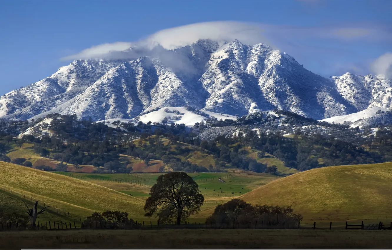 Photo wallpaper mountains, nature, CA
