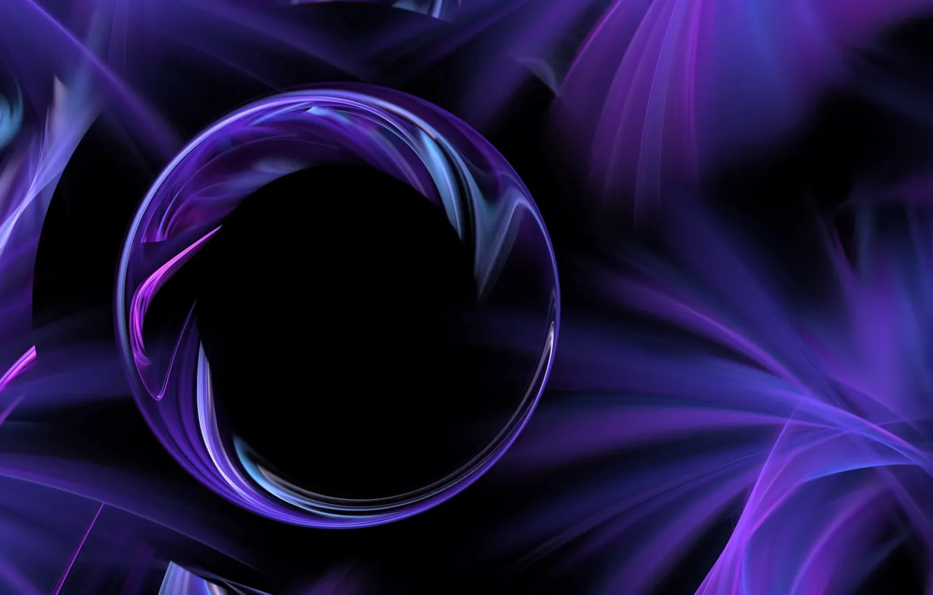 Photo wallpaper purple, line, balls, sphere