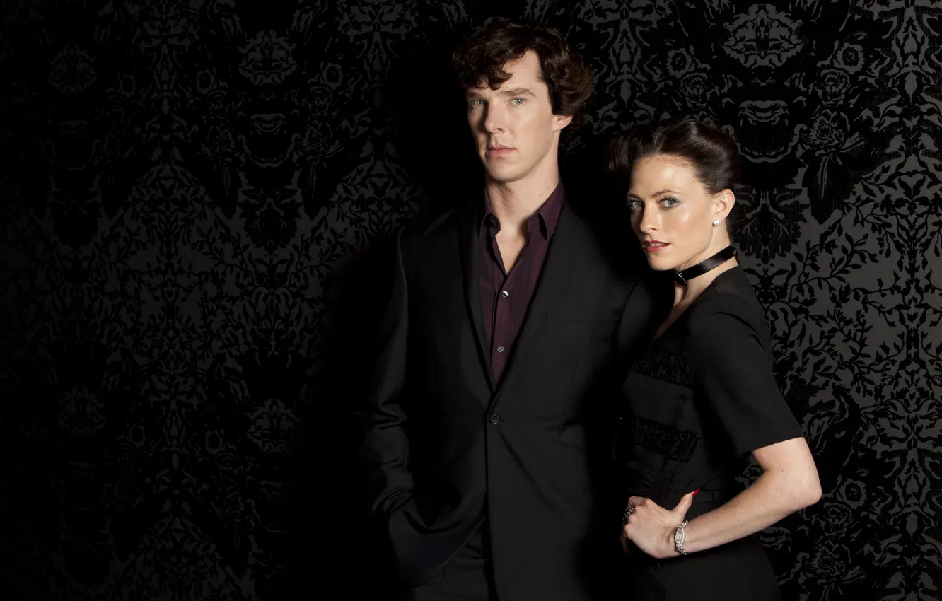 Photo wallpaper the series, serial, Benedict Cumberbatch, Benedict Cumberbatch, Holmes, Lara Pulver, holmes, Sherlock