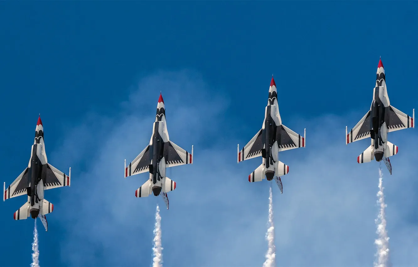 Photo wallpaper USA, BBC, squadron, 'The Thunderbirds'