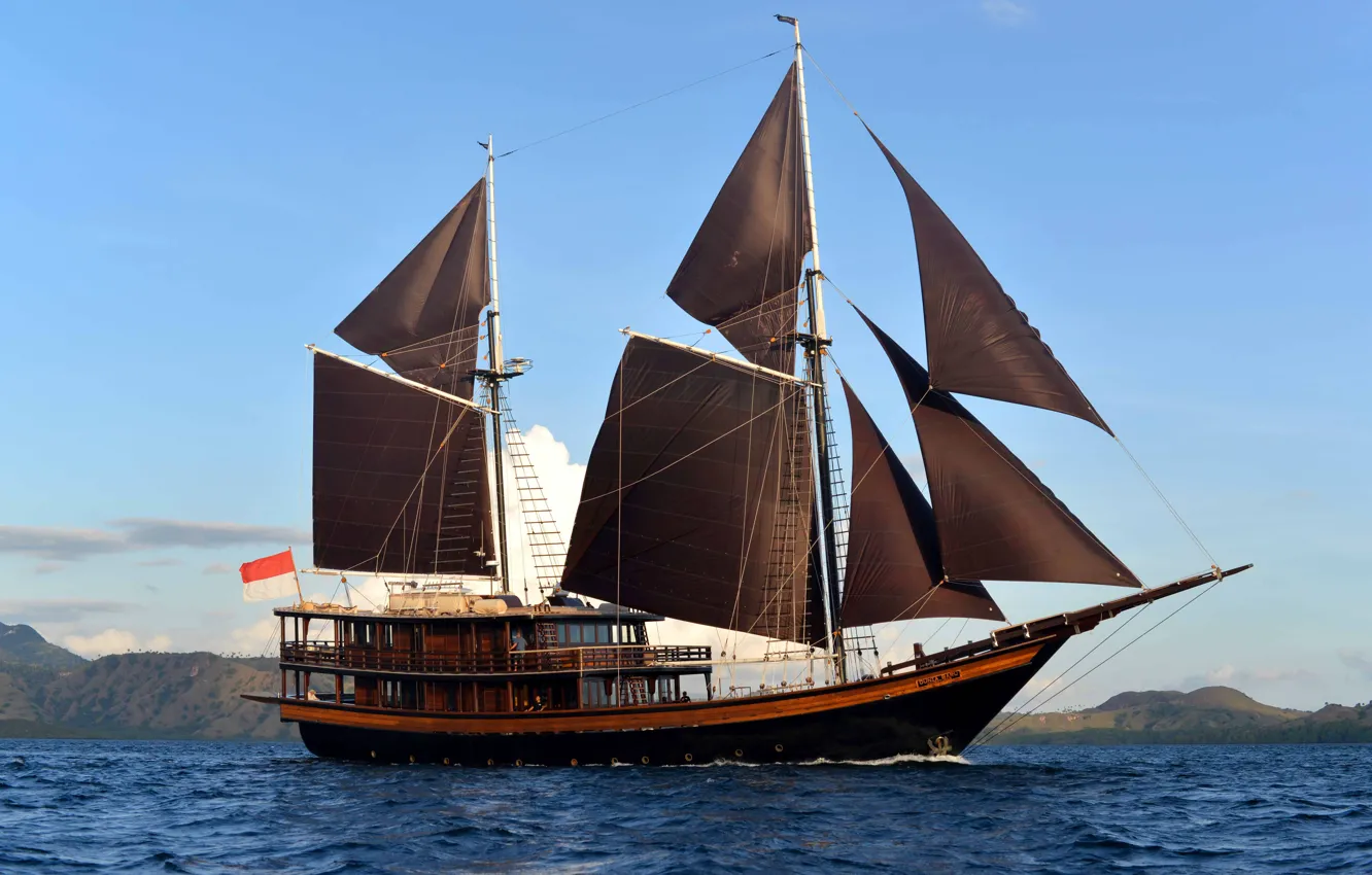Photo wallpaper ship, Travel, .sailboat, Eveleigh, Dunia Baru