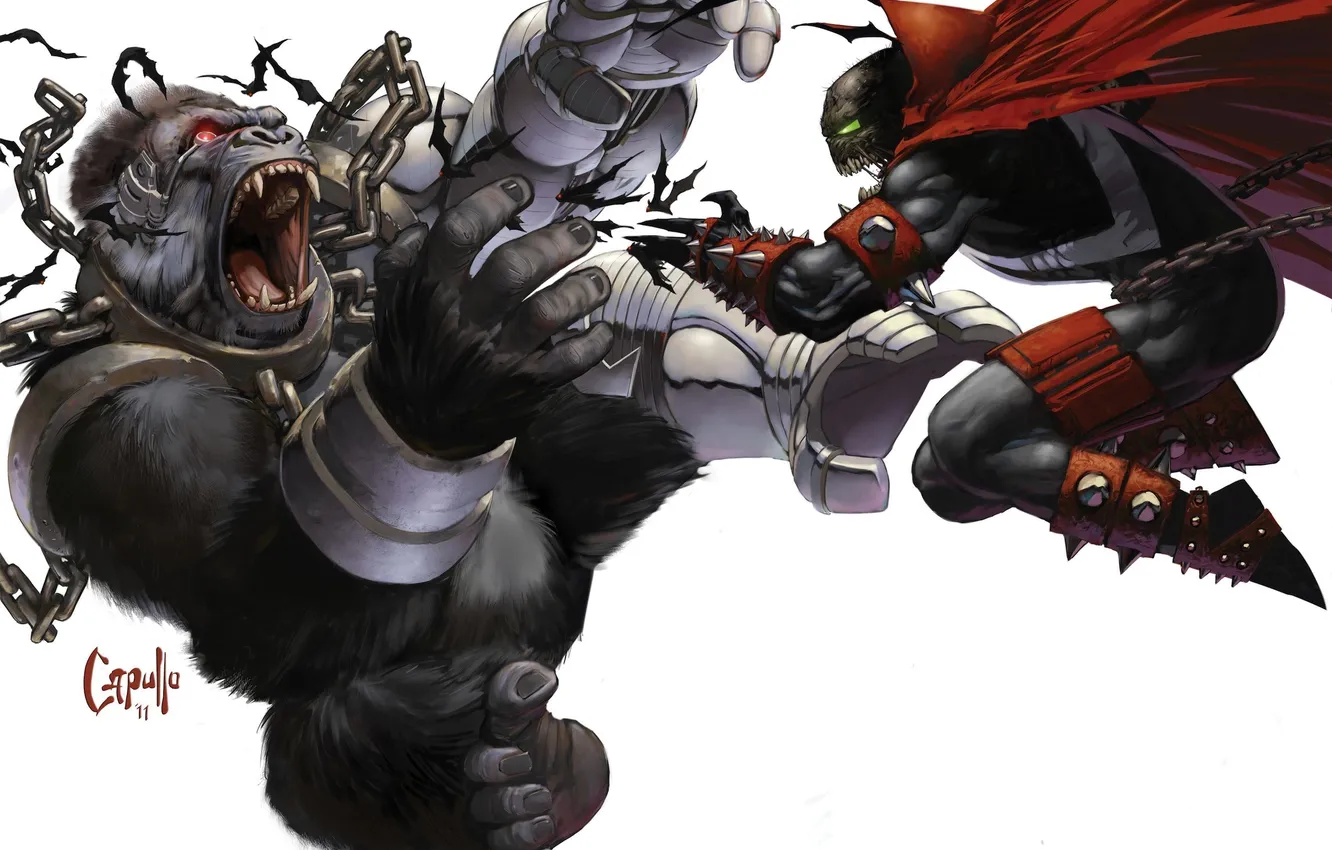 Photo wallpaper gorilla, spawn, kapulo