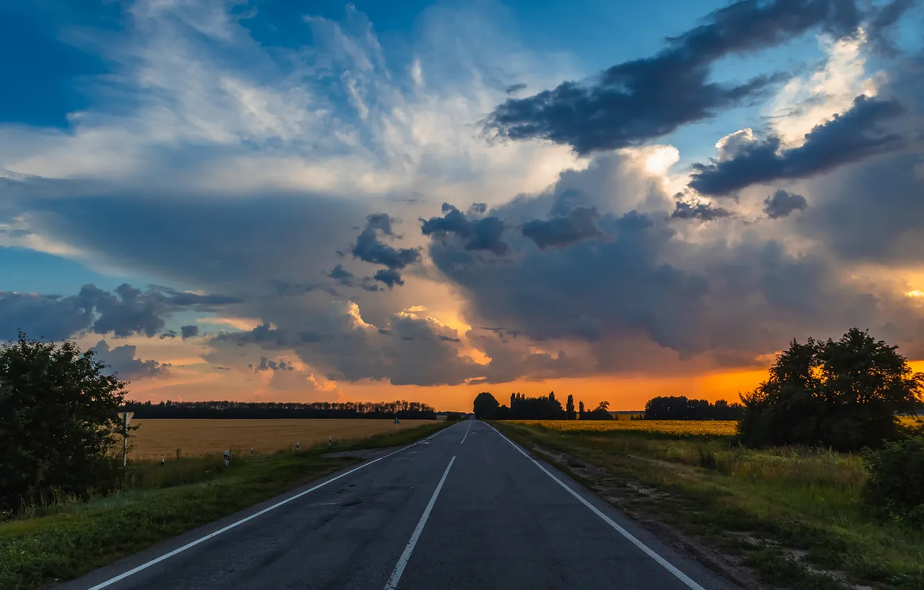 Photo wallpaper road, pavement, Route