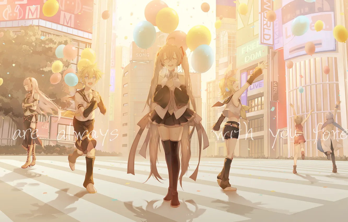 Photo wallpaper balls, Vocaloid, Vocaloid, characters, Hatsune Miku