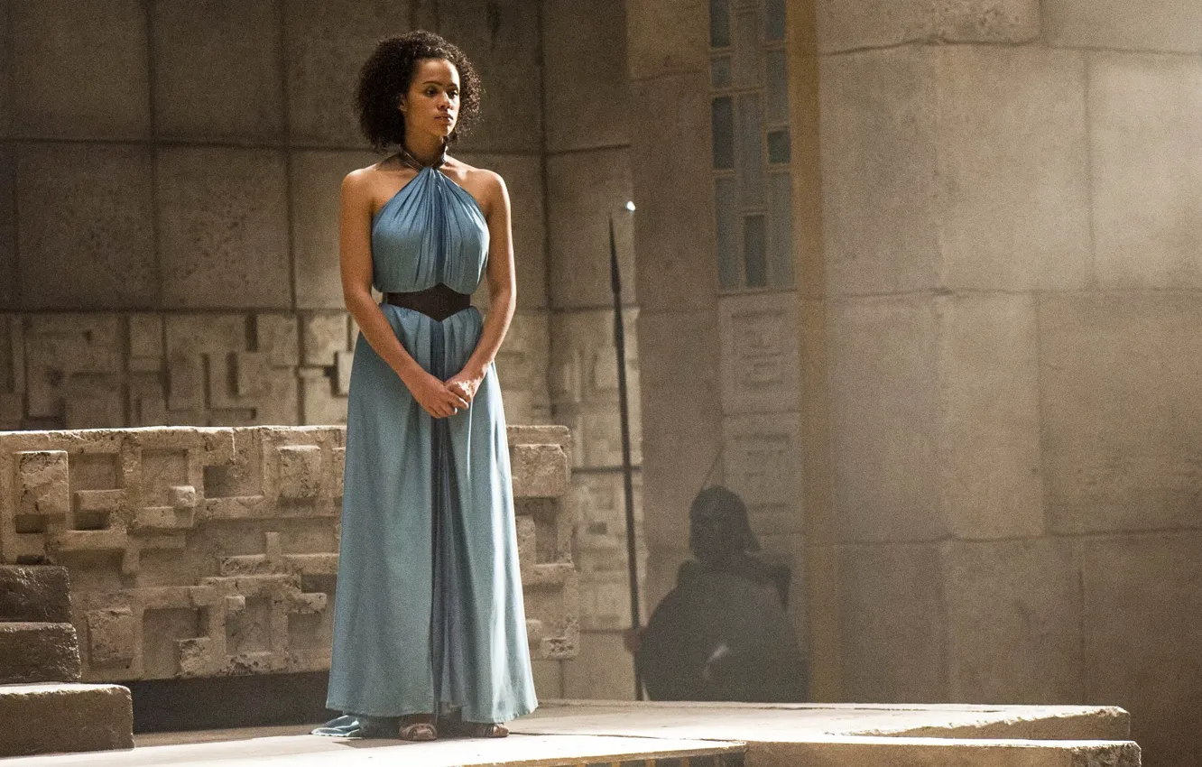 Photo wallpaper actress, mulatto, curls, Game of Thrones, Game of thrones, Nathalie Emmanuel, Nathalie Emmanuel, as Missandei