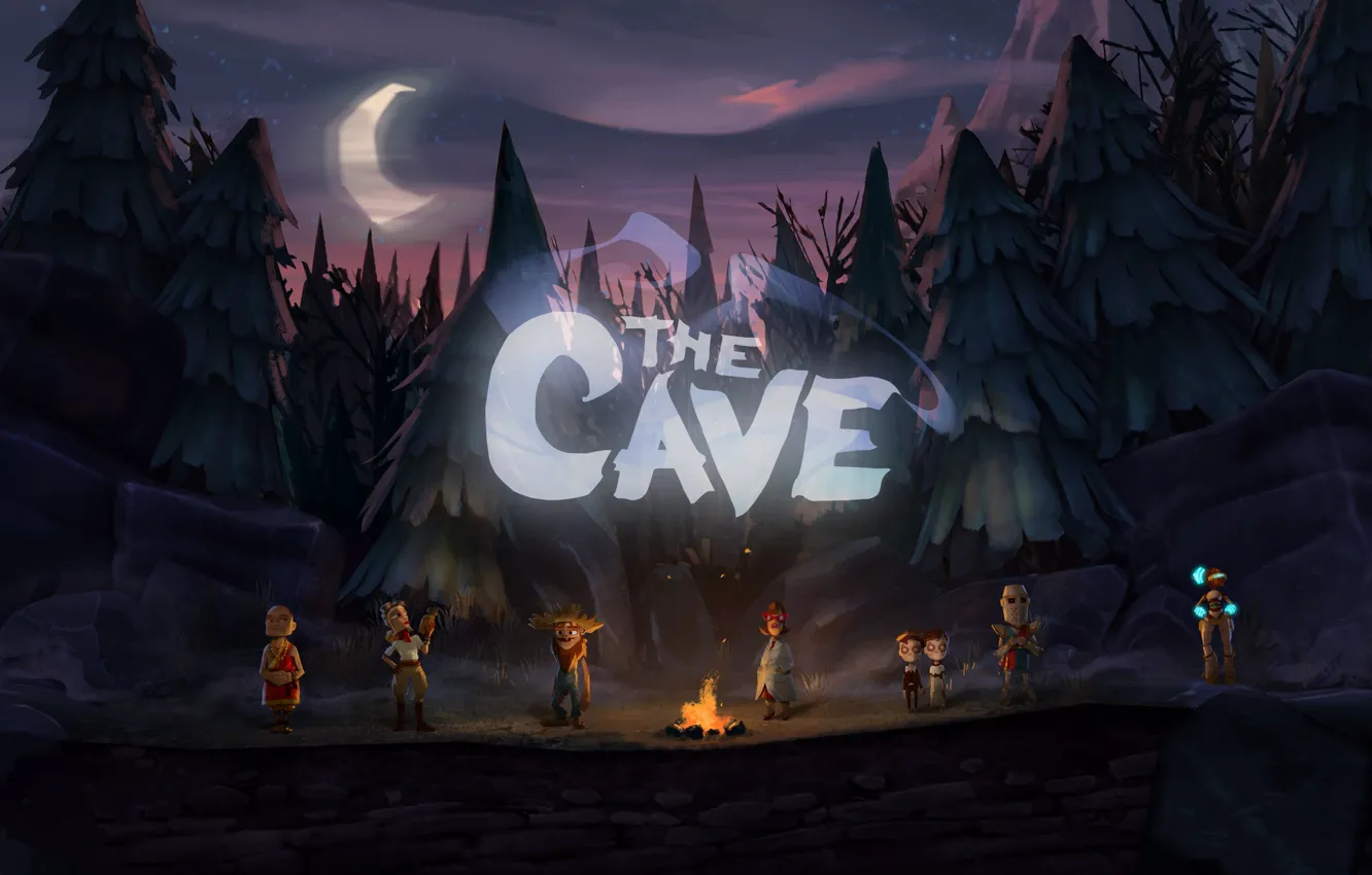 Photo wallpaper cave, characters, The cave
