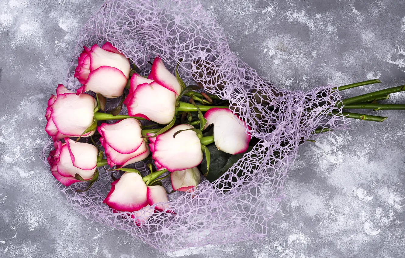 Photo wallpaper flowers, roses, bouquet, pink, pink, flowers, beautiful, roses