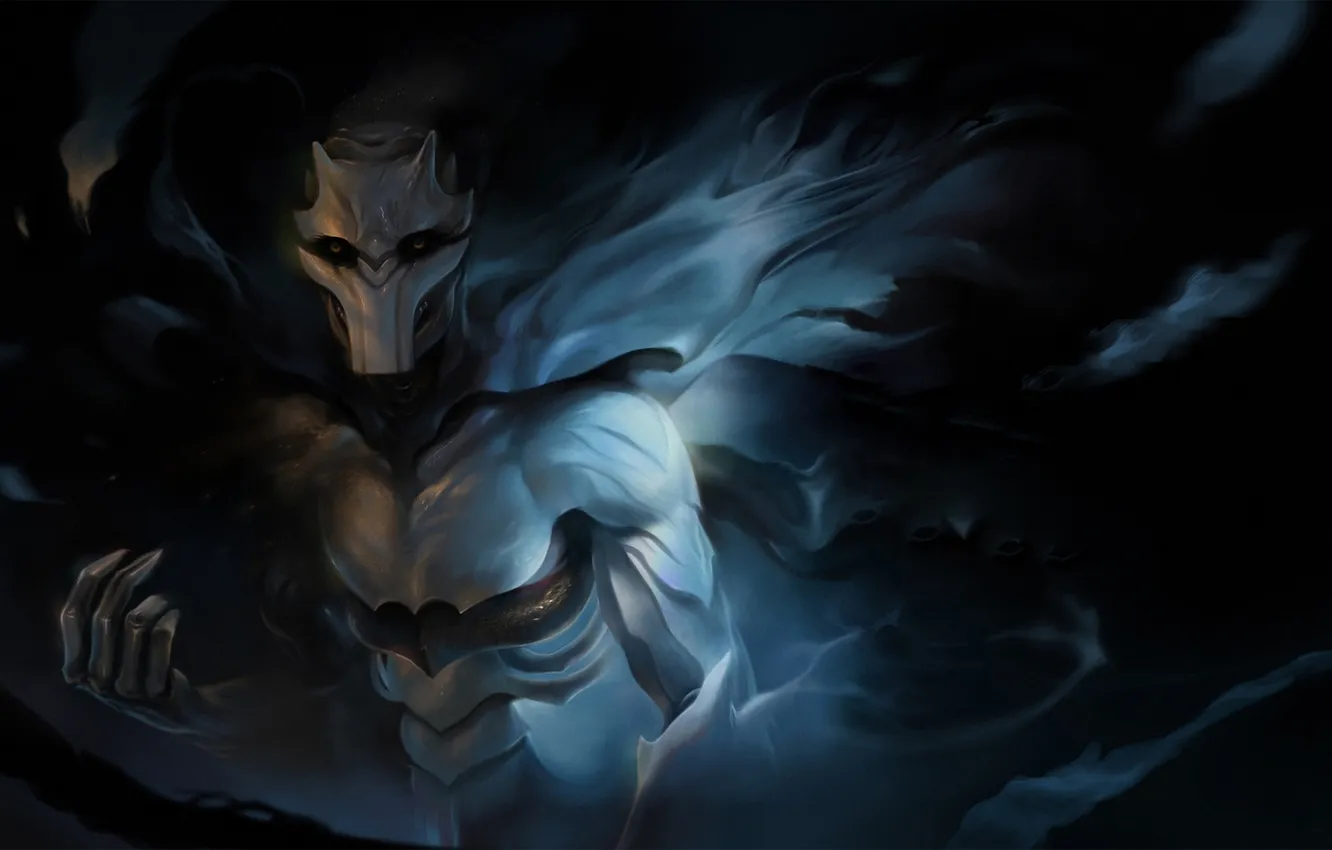 Photo wallpaper dark, monster, mask, art, cloak, undead