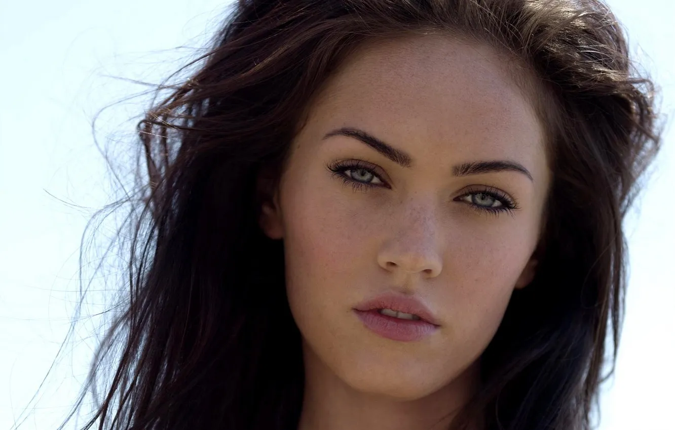 Photo wallpaper girl, Megan Fox, hair, actress, lips
