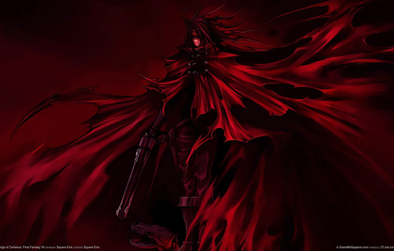 Photo wallpaper weapons, cloak, Final Fantasy 7, Dirge Of Cerberus, Vincent Valentine, Final Fantasy