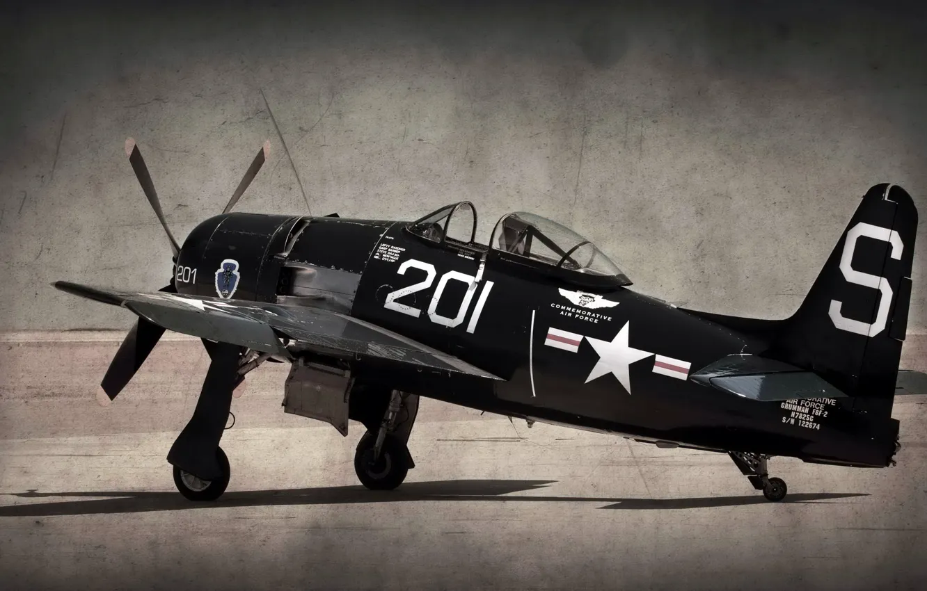 Photo wallpaper style, background, the plane, F8-F Bearcat