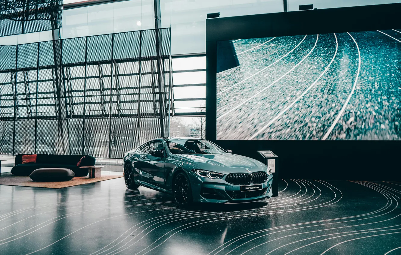 Photo wallpaper car, BMW, house