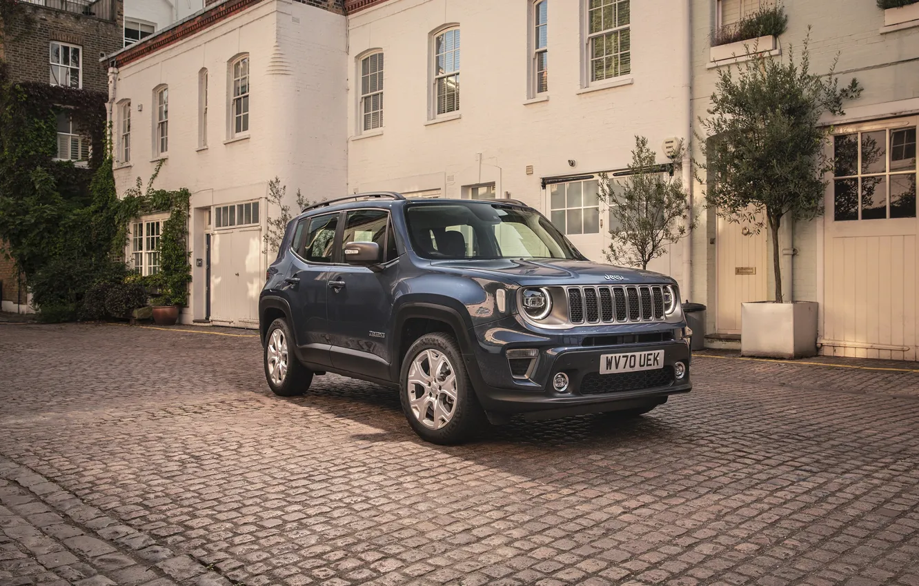Photo wallpaper building, Jeep, Limited, Renegade