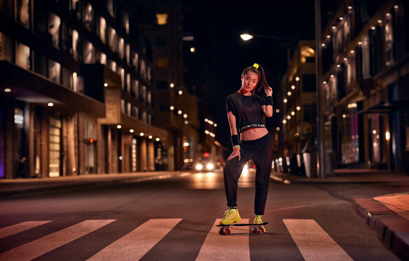 Photo wallpaper girl, eyes, smile, beautiful, figure, model, pretty, beauty